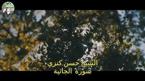 الشيخ حسن كنزي  . سورة الجاثية