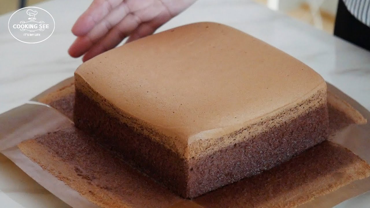 ⁣갈라짐 없는 완벽한 대만 카스테라 만들기 (초코 카스테라), Taiwanese Castella Cake Recipe ,Chocolate Cotton Sponge Cake