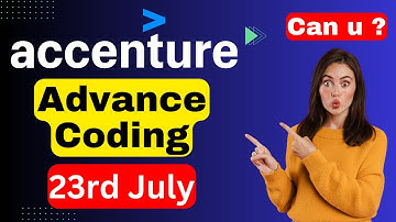 22 Aug Advance Coding : Accenture Assessment test 2023 | Accenture coding questions