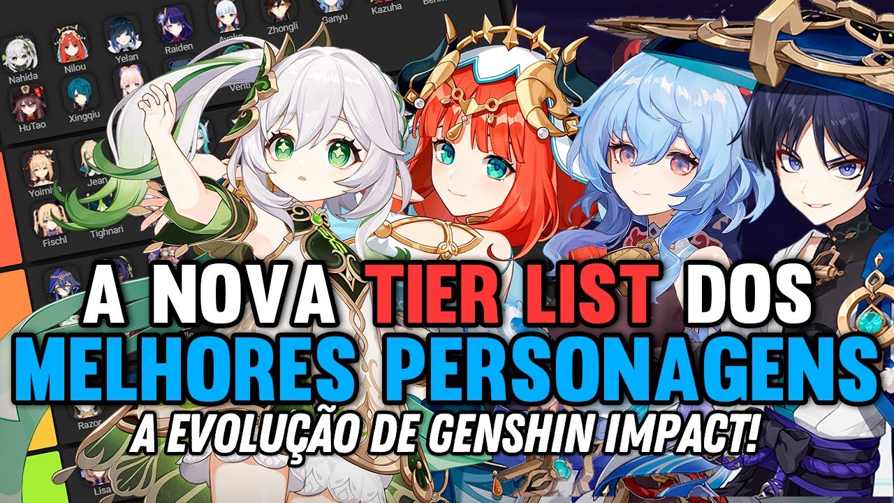 Genshin Impact Brasil Oficial  Fiz uma tier list baseada em se o personagem  entraria na party do viajante na história e o acompanharia em sua jornada  para viajar pelas nações e