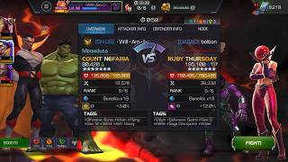 AW Season 69. Count Nefaria vs Ruby Thursday on Node 29 Prey on the Weak / EMP / Stun Immune