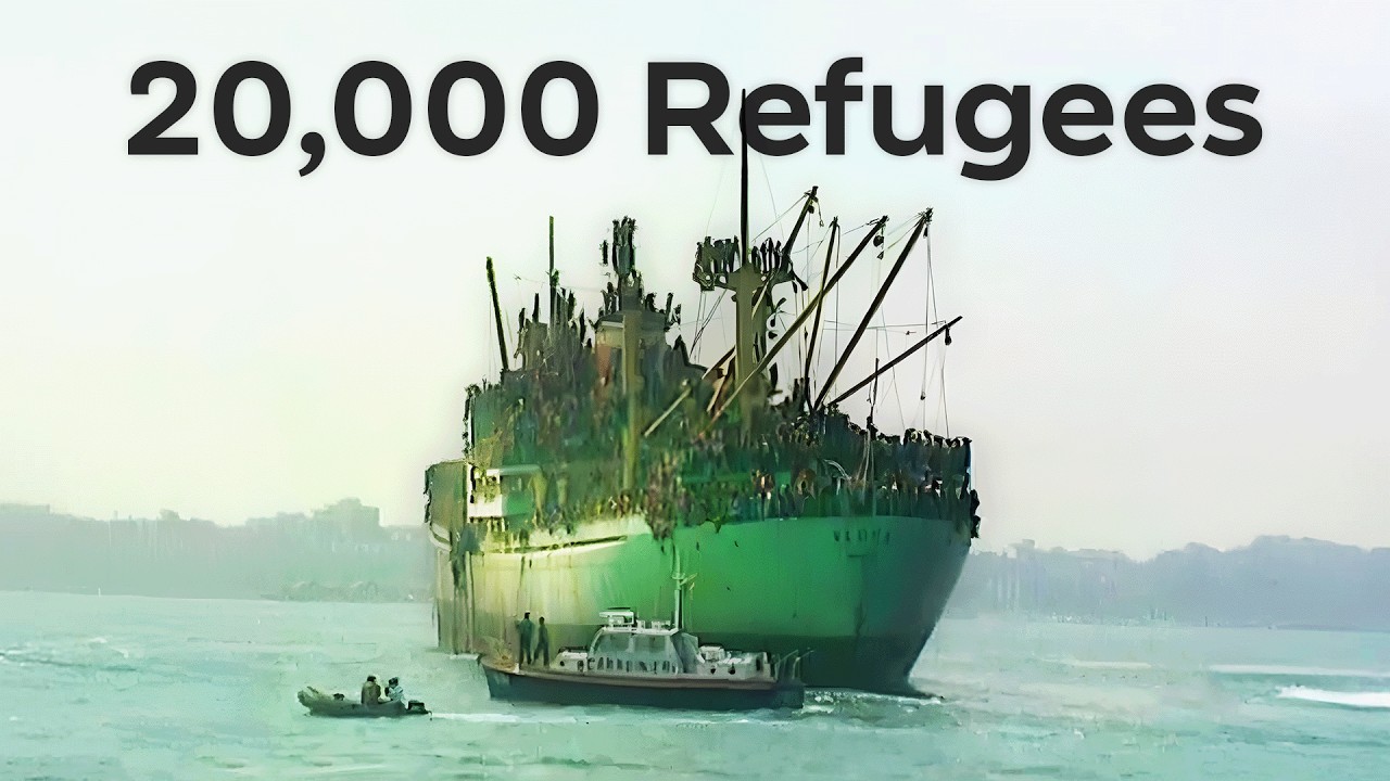 20,000 Albanians Flee to Italy (Vlora 1991)