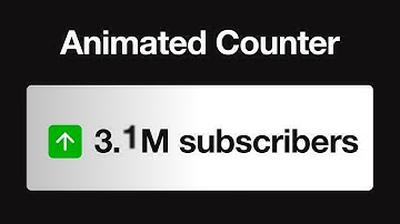 Animated Number Counter with Framer Motion