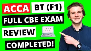 ⭐️ ACCA BT (F1) CBE FULL EXAM REVIEW COMPLETED ⭐️ How to Pass ACCA Business and Technology | ACCA F1 screenshot 1