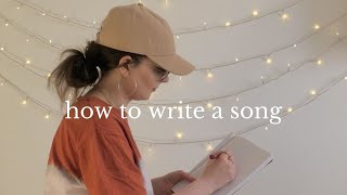How To Write A Song *FOR BEGINNERS*