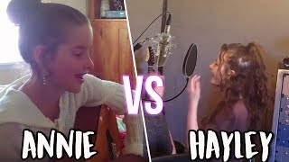 ANNIE LEBLANC VS HAYLEY LEBLANC SINGING AT AGE 9!