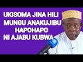 UKILISOMA JINA HILI MUNGU HUKUJIBU HAPOHAPO