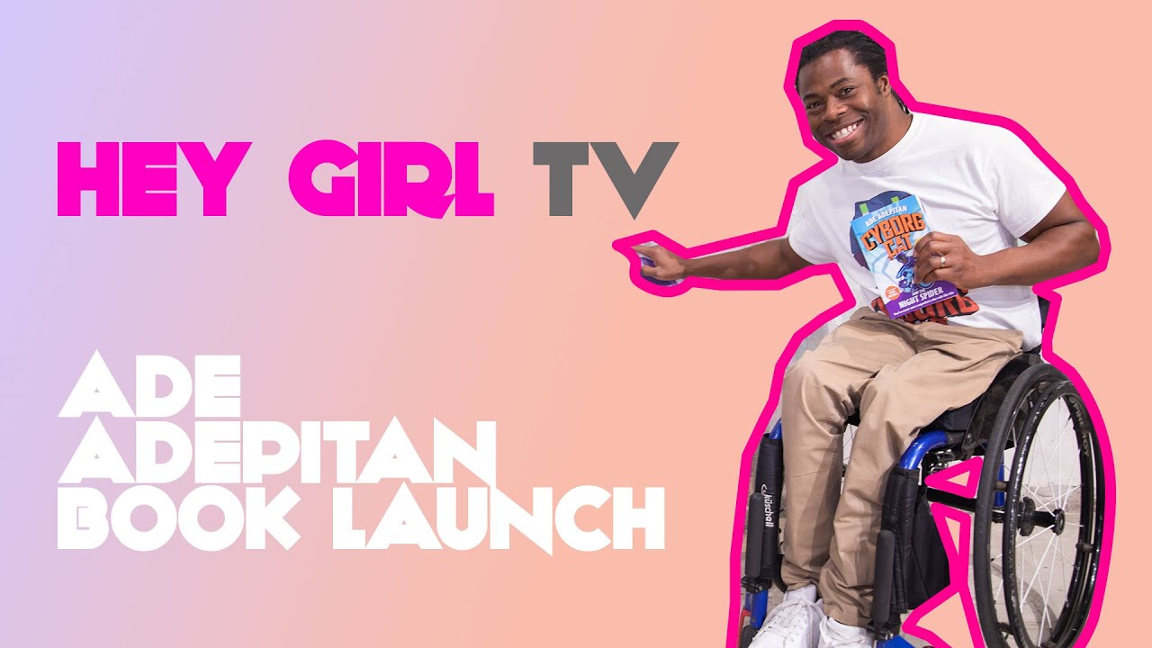 Ade Adepitan book launch 'Cyborg cat and the night spider'.