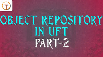 Object Repository in uft - part 2