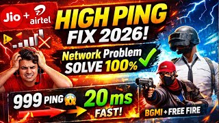 Jio Airtel High Ping Fix 2026 🔥 | Network Problem Solve 100% | Gaming Lag Fix (BGMI/Free Fire) screenshot 5