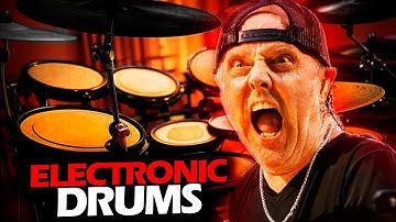 LARS ULRICH PLAYING ELECTRONIC DRUMS FOR THE FIRST TIME  #METALLICA