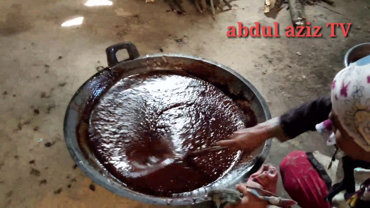 Proses pembuatan gula aren asli Lampung 