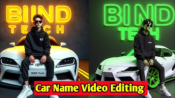 How to create 3d ai car name photo kaise banaye | trending car name photo editing