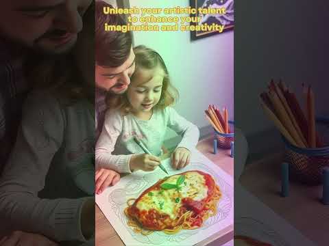 50 Sheet Of Colouring Pages A Variety Of Delicious Western Food Menus