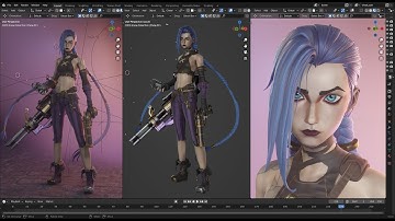 Blender 3.0 - Jinx modeling - Arcane