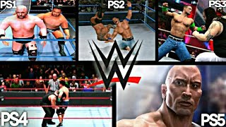 Wwe Ps1 Vs Ps2 Vs Ps3 Vs Ps4 Vs Ps5 Youtube