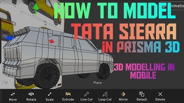 How to model Tata Sierra in Prisma 3D (mobile) 🤔| 3D MODELLING IN MOBILE 👍| #youtube #youtubevideo 