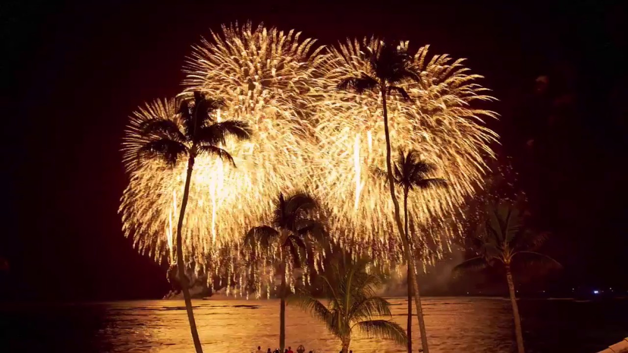 Honolulu Festival Fireworks Finale at Waikiki Beach YouTube