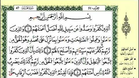 11-01: الصفحة 507 :سورة محمد من الآية