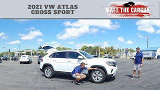 Is the 2021 VW Atlas Cross Sport S the BEST mid size SUV for $32,000? Walk around, Test drive, POV.