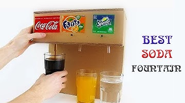 How to Make Coca Cola Soda Fountain Machine used Different Drinks at Home