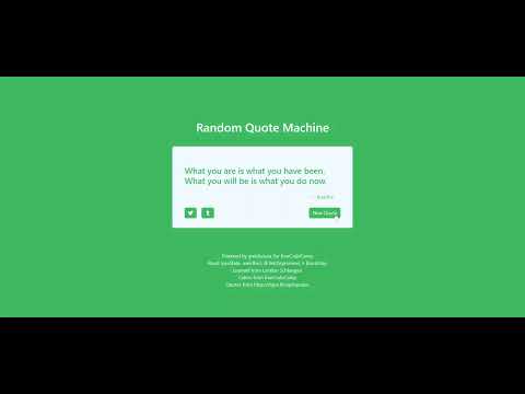 Random Quote Machine