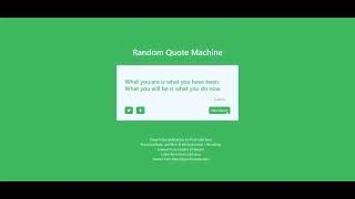 Random Quote Machine