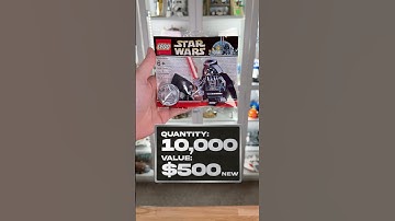 #50 of the RAREST LEGO Star Wars items I own! 2009 Chrome Darth Vader Minifugre. #LEGOStarWars #LEGO