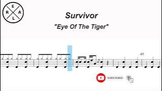 Eye of the Tiger - Survivor - Drum Score