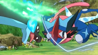 Pokémon [AMV] - Ash vs Alain/Mega Greninja/Charizard/Sceptile/Abomasnow - Invincible Part II