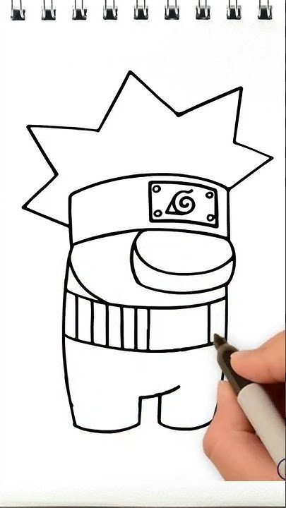 How to Draw Among Us - Naruto Skin #howtodraw #naruto #amongus #short # ...