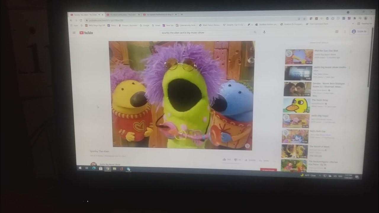 Jack's Big Music Show Spunky The Alien spunky the alien - YouTube