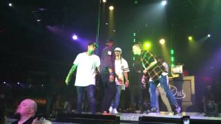 Chris Brown Live @ Drais--Labor Day Weekend 2015--Breezy and Crew dancing to Hit The Quan