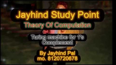 Turing Machine for 1