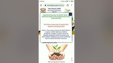HOW TO DOWNLOAD NAVODAYA RESULT 2022 CLASS 6 & 9 .