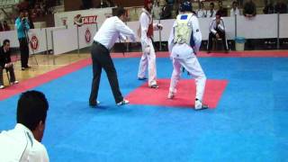 74Kg Finalozan B. Bindak - İbrahim Özkan Turkish Senyor Taekwondo Championships 2011