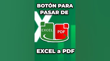 Botón para pasar de excel  a PDF #exceltutorial #exceltips #excel