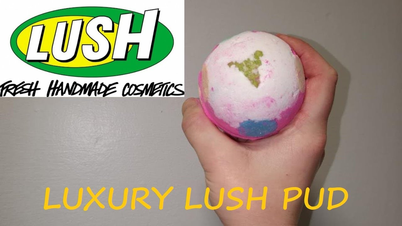 Luxury Lush Pud bath bomb by LUSH Cosmetics DEMO and REVIEW
