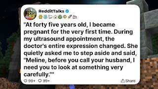 At forty five years old, I became pregnant for the very first time.