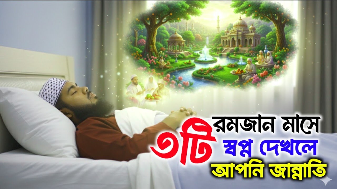 রমজান মাসে ৩টি স্বপ্ন দেখলে বুঝবেন আপনি জান্নাতি! | ৩টি শুভ লক্ষণ | Ramadan Dream Meaning. 