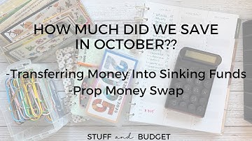 Unstuffing Challenges from October | Prop Money Swap | Reallocating Money Into Sinking Funds