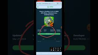 HOW to download plant vs zombie 2 apk mod menu#reels screenshot 2