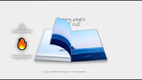 Turning Page in CSS with Source Code |🔥| Amazing Design |😍|