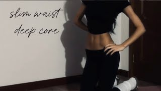 картинка: deep core & slim waist || упражнения на глубокие мышцы кора и тонкую талию 