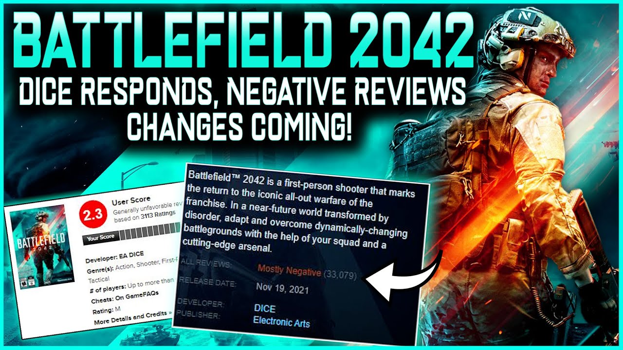 Battlefield 2042 News - #8 Worst Reviewed Game on Steam EVER, Lead DICE Dev Responds and More!