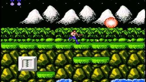 Running the original Contra (from NES) on the PSX emulator (read description)