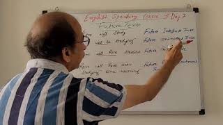 Learn English speaking with conversation-Day 7|Future tense- Simple, Continuous, Perfect|will shall