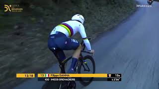 Filippo Ganna Smashes Uphill Time Trial