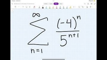 Determine whether the sum from n=1 to infinity of (-4)^n/5^(n+1) converges or diverges