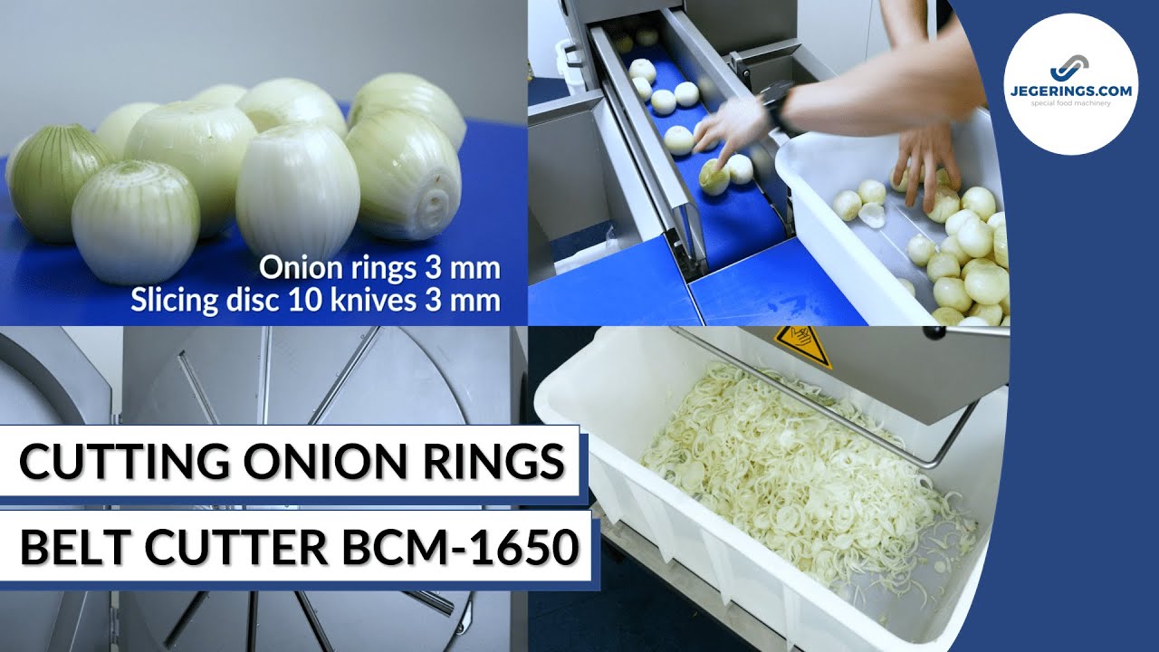 Onion Ring Cutter Machine  Onion Peeling & Slicing Machine